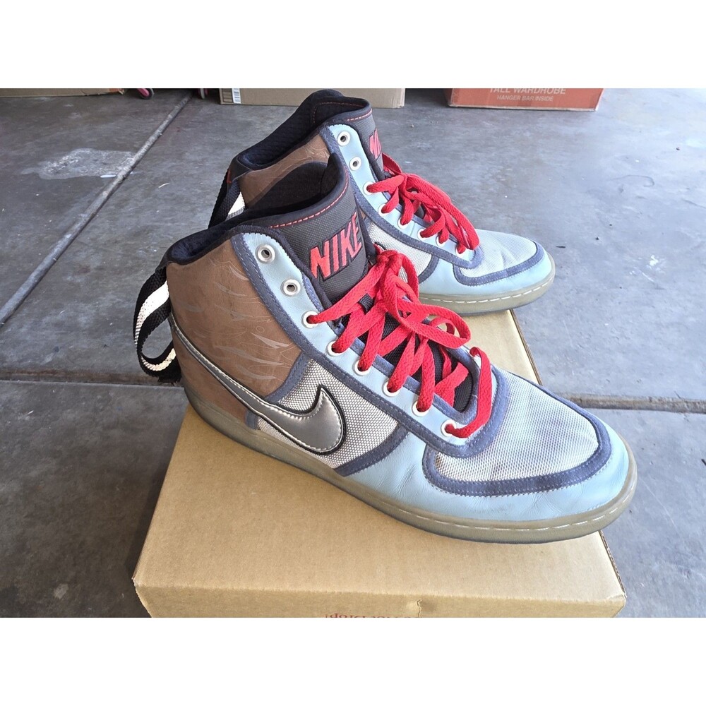 2007 Nike Vandal High Premium GI Joe Pack Blue Haze 317302-401 Grey/Brown/Blue